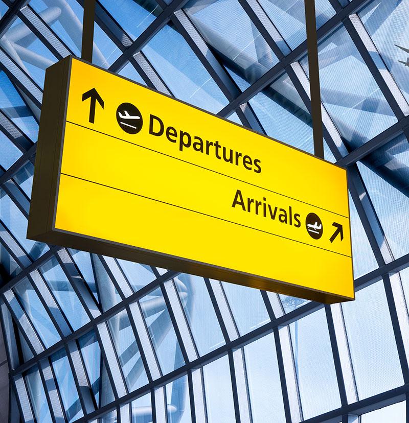 Sign at Heathrow Airport