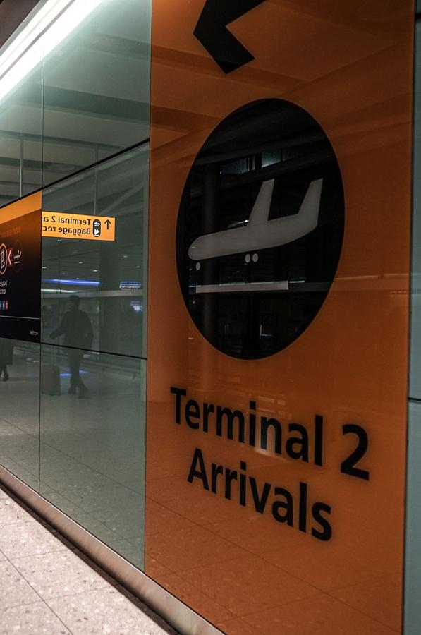 Arrivals lounge at airport